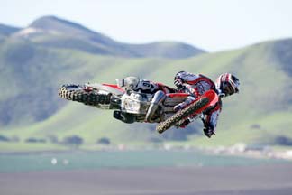 Amsoil motorcycle oil sponsored motocross racer